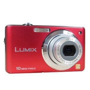 Panasonic Lumix DMC-FS62‎ 10.0MP Digital Camera Bundle Black w/Charger + Battery